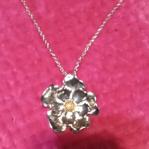 Brighton Bella Garden Silver Flower Pendant Necklace